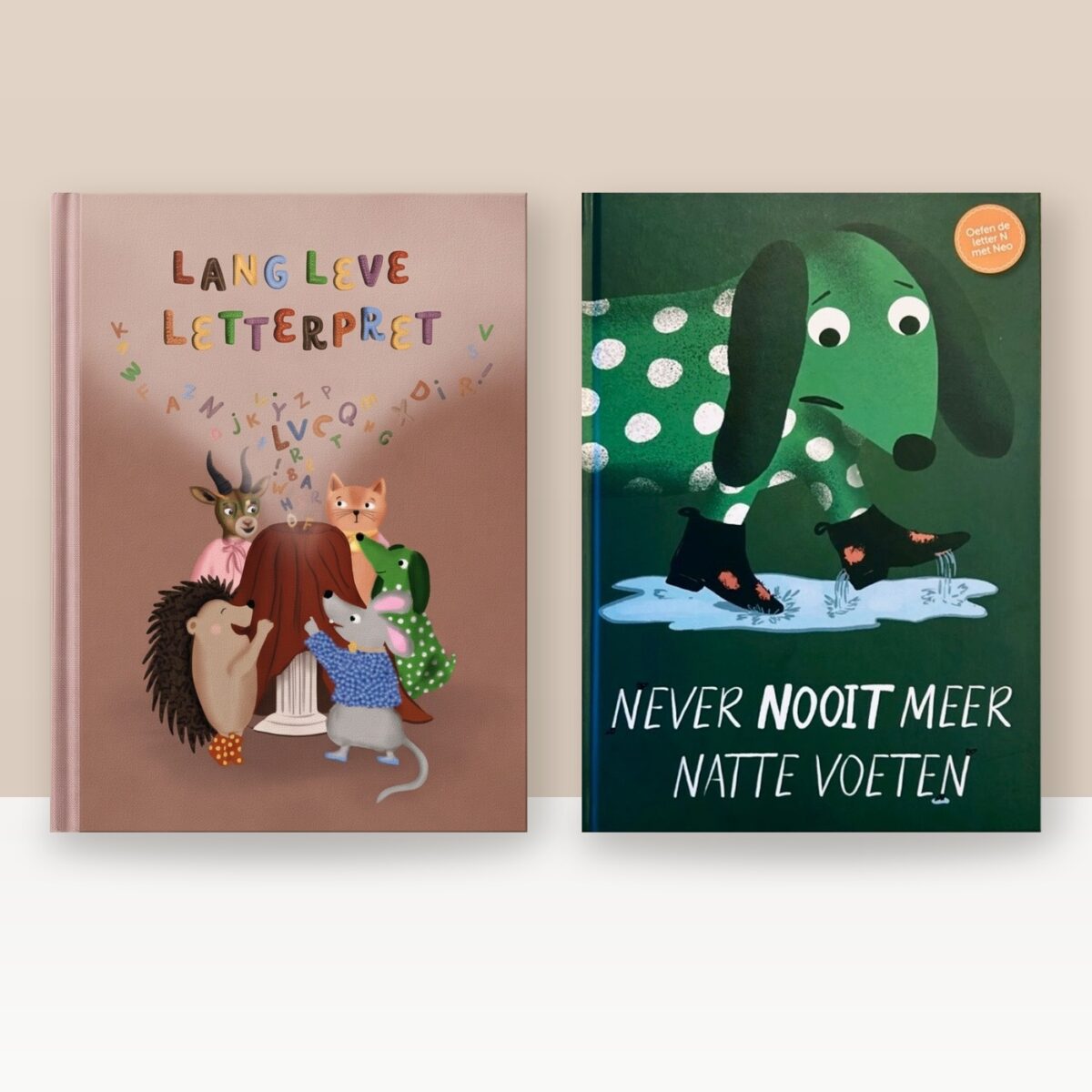 Boekenbundel letterspaghetti